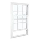 Matériel américain simple en aluminium adapté aux besoins du client de Hung Window With Glass Type de couleur