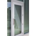 Les portes en verre en aluminium internes de carreau simple pour les types facultatifs de couleur résidentielle de Chambre de portes de charnières articule le prix de portes