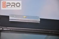 Certification en aluminium d'OIN de portes de pivot de couleur multi avec l'avant en verre de porte de charnière de pivot de porte de pivot de double de verre trempé