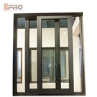 Couleur noire Windows coulissant en aluminium avec le prix en aluminium adapté aux besoins du client par écran de fenêtre de glissement de fenêtre de protection d'insecte
