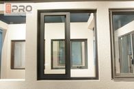 Fenêtre de glissement horizontale en aluminium d'isolation saine et thermique facile d'installer le vitrail de glissement de bureau
