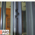 Pliage en aluminium anti-vieillissement Windows, Bi horizontal extérieur de porte de pli de Bi de lowes de Windows de pliage pliant les portes extérieures