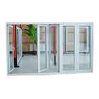 le double encadré en aluminium a glacé le glissement vertical de pliage de fenêtre de pliage de pliage Bifold en verre en aluminium de haute qualité de fenêtre