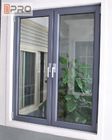 Fenêtre en aluminium horizontale de tissu pour rideaux de vue, prix en aluminium de fenêtre de tissu pour rideaux de Windows de double de panneau tissu pour rideaux de Français