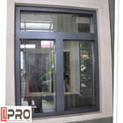 tissu pour rideaux en aluminium Windows du profil 6063-T5 avec les fenêtres bifold en aluminium adaptées aux besoins du client de taille de double vitrage