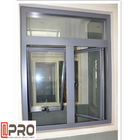 tissu pour rideaux en aluminium Windows du profil 6063-T5 avec les fenêtres bifold en aluminium adaptées aux besoins du client de taille de double vitrage