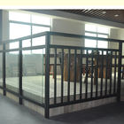 Balustrades en verre de la longueur 6063 de balcon en aluminium fait sur commande de balustrade