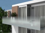 Balustrade en aluminium de balcon en verre Frameless 10mm épais extérieur d'intérieur