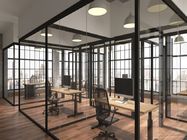 Cloisons de séparation en verre intérieures de mur en aluminium moderne pour des bureaux
