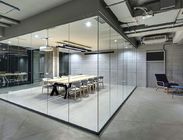 Séparations fraîches de bureau de mur démontable en verre en aluminium moderne de cadre
