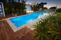 Balustrade en verre extérieure de luxe de balustrade en aluminium de piscine