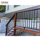 Balustrade extérieure personnelle de terrasse de balustrades en aluminium modernes du balcon T6