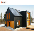 40 pieds de maisons minuscules préfabriquées modernes double le verre ISO9001 de vitrage