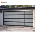 Porte flexible de garage de porte de double peau simple sectionnelle en acier résistante en aluminium aérienne de voiture
