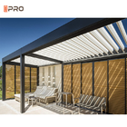 jardin en aluminium moderne de belvédère de toit d'auvent d'ouverture de pergola de 4x4m