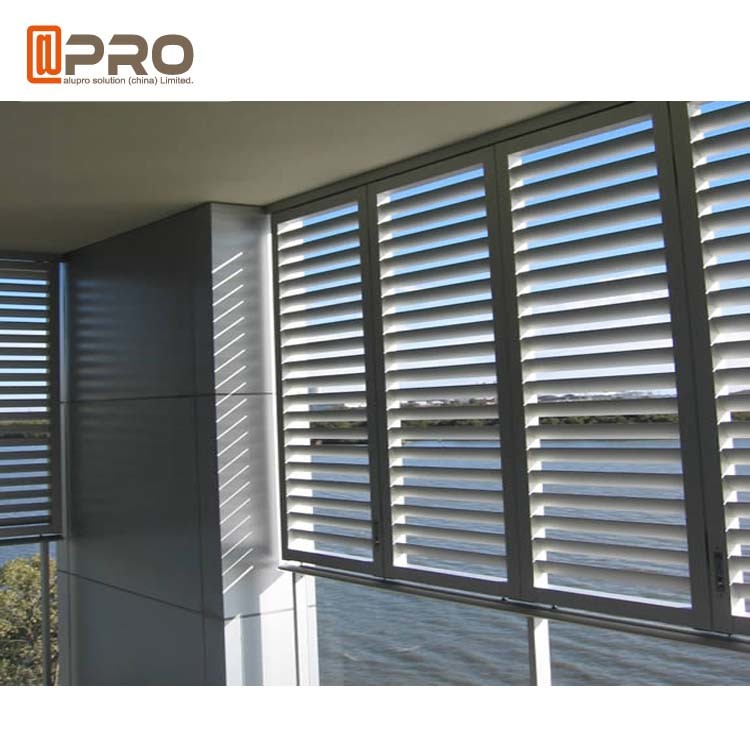 Fenêtre en aluminium qui respecte l'environnement d'auvent, fenêtre ouvrable de gril de ventilation d'auvent de plantation de volet en verre sûr