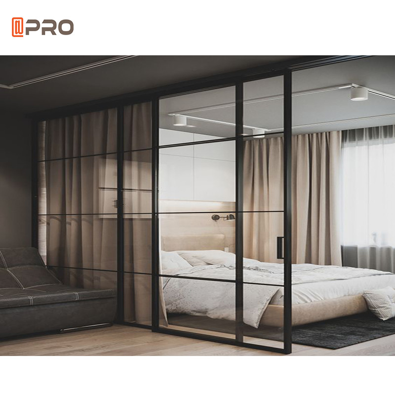 Portes grillagées coulissantes en aluminium adaptées aux besoins du client pour la chambre à coucher résidentielle