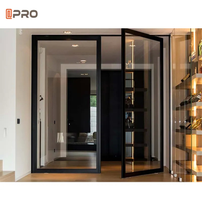des portes d'entrée plus étroites de pivot de plancher de ressort de Front Aluminum Pivot Doors Glass d'entrée de 2.0mm