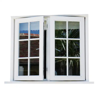 Personnaliser le châssis d'aluminium fenêtres de maison fenêtre grill swing style ouvert