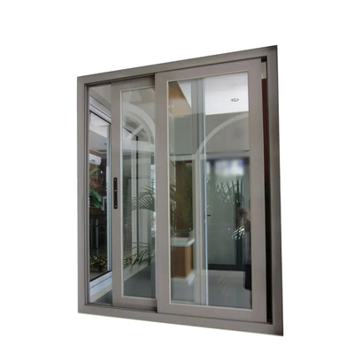 Fenêtre en verre teinté en verre trempé en aluminium fenêtre coulissante en verre