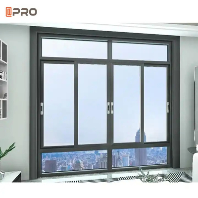 Anti-vol en aluminium double vitrage incliné et tournez fenêtre résidentielle résistant au son