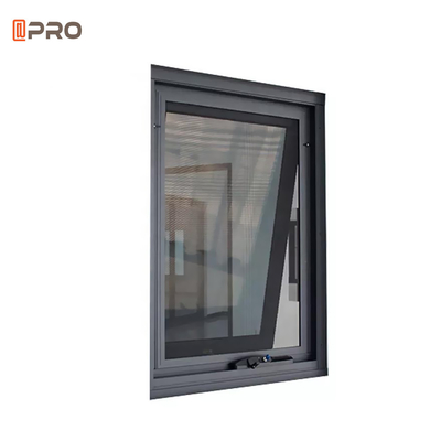 Fenêtre à doubles vitrages en aluminium suspendu en haut